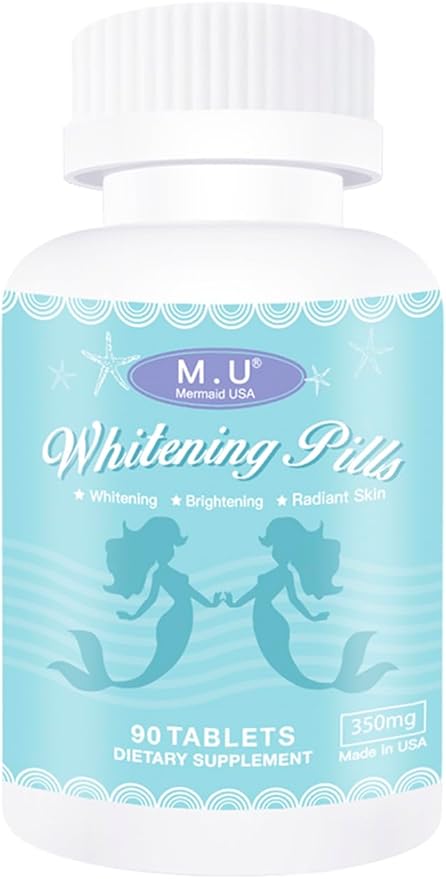 M.U Magic Whitening Pills for Skin - Supplement -3 Times Better Than glutathione - Focus on Clear Glossy Brightening and Smoothy Skin Support - Dark Spot Remover Acne &amp Acne Scar Remover - Non GMO