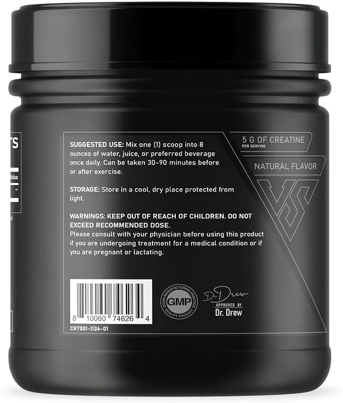 V Shred MD Creatine – Dr. Drew Approved Brain &amp Cellular Energy Support – Formulated with 5g Micronized Creatine Monohydrate – Promotes Cognitive Function Strength &amp Daily Vitality – Fruit Pu