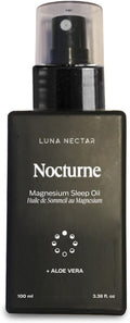 Luna Nectar Nocturne Anti-Stress &amp Sleep Magnesium Oil with Soothing Aloe Vera and Calming Lavender for Ultimate Relaxation and Muscle Recovery