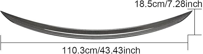 Carbon Fiber Rear Trunk Spoiler Wing Compatible with Mercedes-Benz CLA Class C118 W118 CLA200 220d 2019 2020 Rear Trunk Boot Lip Wing