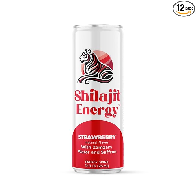 Shilajit Energy DrinK (12 pack Strawberry)