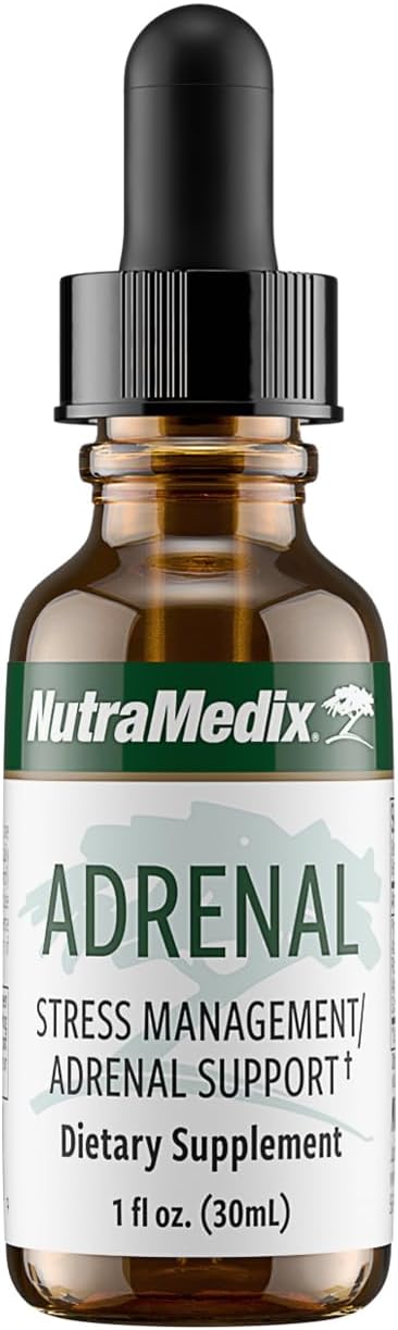 NutraMedix Adrenal Fatigue Supplement - Astragalus Schisandra Rhodiola and Ginseng Extract for Energy Support Stamina and Stress - Vegan Adaptogen Blend (1oz / 30ml)