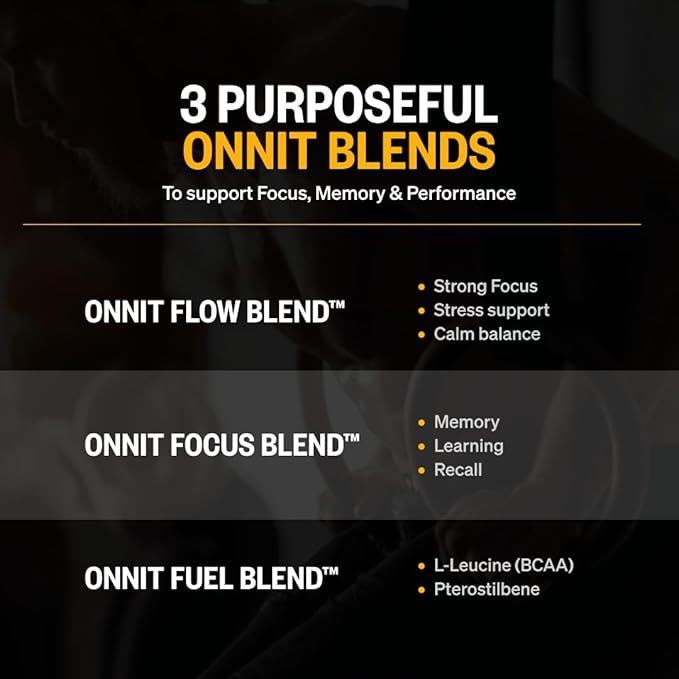 ONNIT Alpha Brain Nootropic Brain Supplement for Focus Memory Mental Clarity Cognitive Support with L-Theanine and Vitamin B6 60 Count Capsules