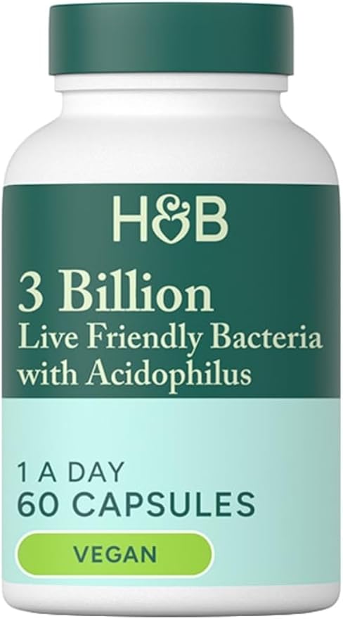 Holland and Barrett Live Friendly Bacteria with Acidophilus 3 Billion 60 Capsules