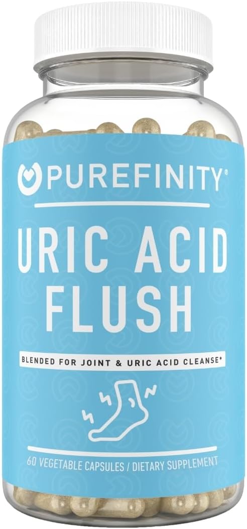 PUREFINITY Tart Cherry Extract Capsules + Uric Acid Flush Capsules Bundle