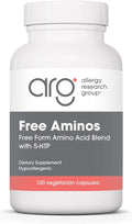 Allergy Research Group Free Aminos Supplement - Lean Muscle Mass Support Vegetarian Capsules - 100 Count