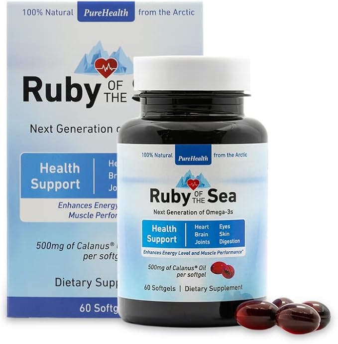 Marine Oil Supplement - All Natural Calanus Oil Astaxanthin Omega-3 and Fatty Acids - Heart and Brain Health Nutritional Supplements