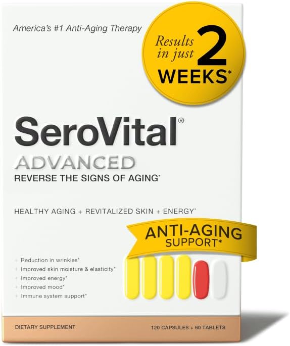 Serovital Advanced for Women Supplement - Skin Benefits Energy and Sleep - 30 Day Supply