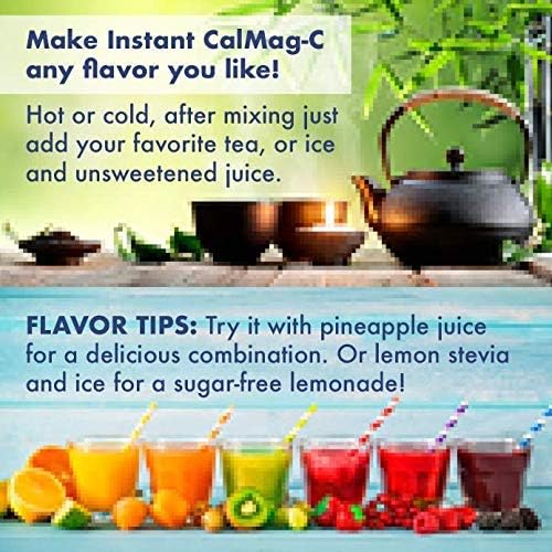 Instant Cal Mag C – Fast-Acting Absorbable Calcium Magnesium and Vitamin C – Replenishes Calcium &amp Magnesium Enhances Body Function &amp Helps Prevent Depletions – Improved Sleep