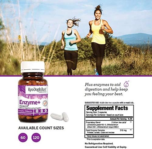 Kyolic Kyo-Dophilus Enzymes+ Probiotic Nutrient Digestion and Gut Health* 120 Capsules