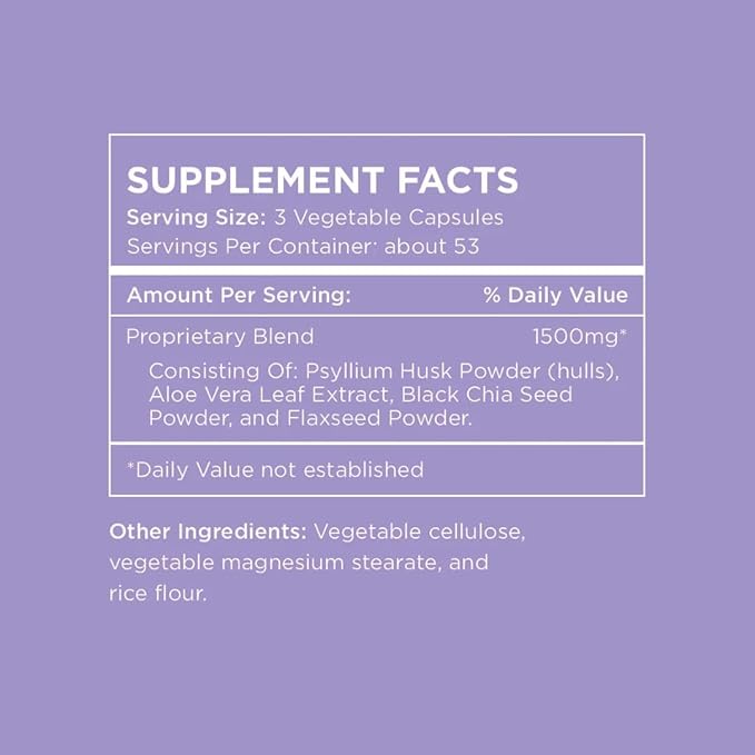 Pure for Her Vegan Stay Ready Fiber Supplement for Women | Bloat &amp Gas Relief Supports Digestive Health Regularity &amp Appetite Control | 160 Capsules