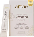 Arrae Inositol Supplement for Women - Supports Healthy Hormonal Balance Regular Cycles &amp Ovarian Health - 40:1 Myo &amp D-Chiro Raton with Lactoferrin &amp Folate - Vanilla Flavor - 30 Pack