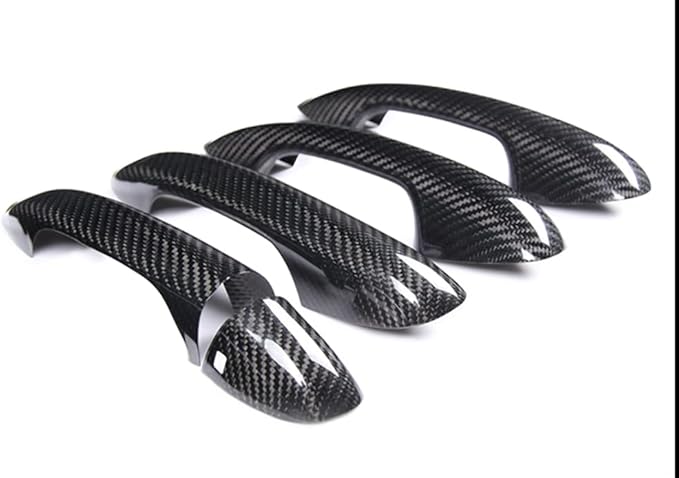 New Carbon Fiber Handle Covers Compatible with Mercedes Benz CLA C118 2019-2022 CLA180 CLA200 CLA250 (Without Touch Auto Lock)