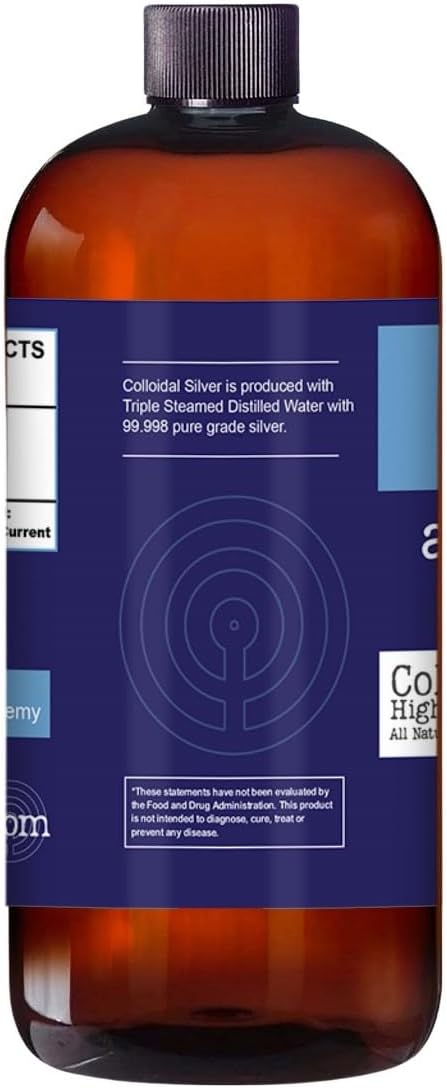 Colloidal Silver 4-36.5 Bottles 100ppm Atlantean Alchemy