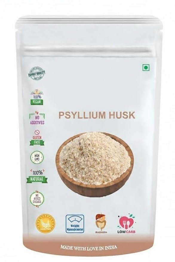 Natural Psyllium Husk 200 gm Effectively Relief from Constipation and Rich Source of Dietary Fiber Isabgol Bhusi