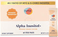 FullWell Alpha Inositol+ Stick Packs - Hormonal Ovarian &amp Metabolic Aid - 40:1 Myo-inositol to D-Chiro-inositol - Orange Cream - 60 Count (30 Servings)