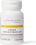 Integrative Therapeutics Lipase Concentrate-HP - Digestive Enzyme Supplement for the Digestion of Fats* - Nutrient Absorption &amp GI Tract Health Support* - Dairy-Free &amp Vegan - 90 Count (45 Ser