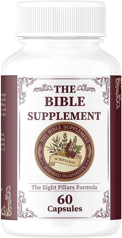 The Bible Supplement – Faith-Based Herbal Supplement with Eight Scriptural Ingredients for Daily Use – Embrace Tradition with Biblical Herbal Supplements for Everyday Life