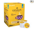 Keurig Coffee Pods K-Cups 16 / 18 / 22 / 24 Count Capsules ALL FLAVORS (24 Pods Gevalia Kaffe - Dark Royal Roast)