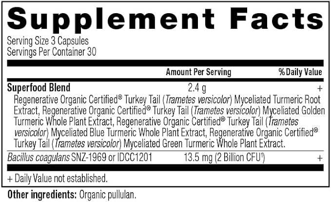 Ancient Nutrition Regenerative Organic Certified Turmeric Capsules Once Daily Use as a Joint Supplement and Supports Inflammation Gluten Free Paleo and Keto Friendly 90 Count
