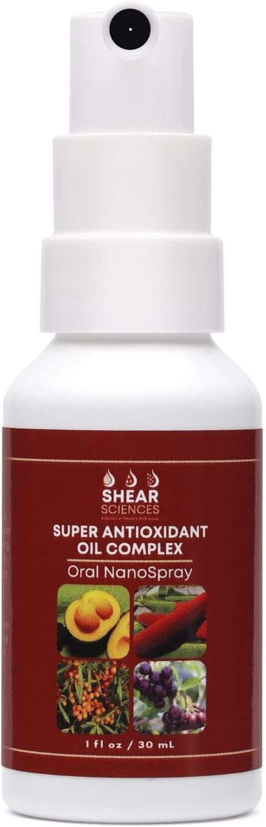 Super Antioxidant Oil Complex Oral NanoSpray – Nanoemulsified Natural Super Oils with Vitamins A C D3 E Omega 3 6 9 &amp CoQ10 – All In One Natural Vitamin – Strawberry Flavor 30ml