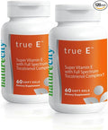 NatureCity True-E Full Spectrum Tocotrienols Vitamin E &amp Natural Alpha Tocopherol Supplement | Sustainable Tocotrienols from Evnol Suprabio | Non-GMO Vitamin E Complex | 120 Soft gels