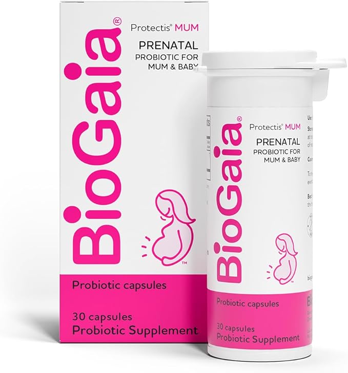BioGaia Protectis Mum | A Prenatal Probiotic | Helpful for Mom &amp Baby | Support Baby's Developing Digestive &amp Immune Systems | Boosts Mom's Immune Defenses &amp Promotes Good Digestive Health