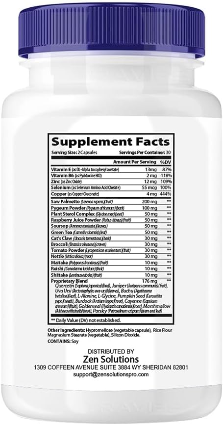(2 Pack) Prosta Help Prostahelp Supplement Prosta Help Pills Prostahelp Capsules