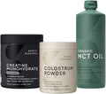 Sports Research® Goodies Pack - Colostrum Powder formulated to Support Workout Performance Immunity &amp Gut Health w/Antibodies &amp Creatine Monohydrate &amp Organic MCT Oil Keto &amp Vegan MCT