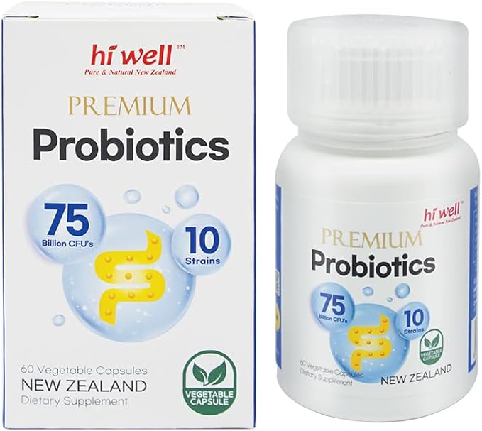(Pack of 2) Hi Well Premium Probiotics 60Vegetarian Capsules