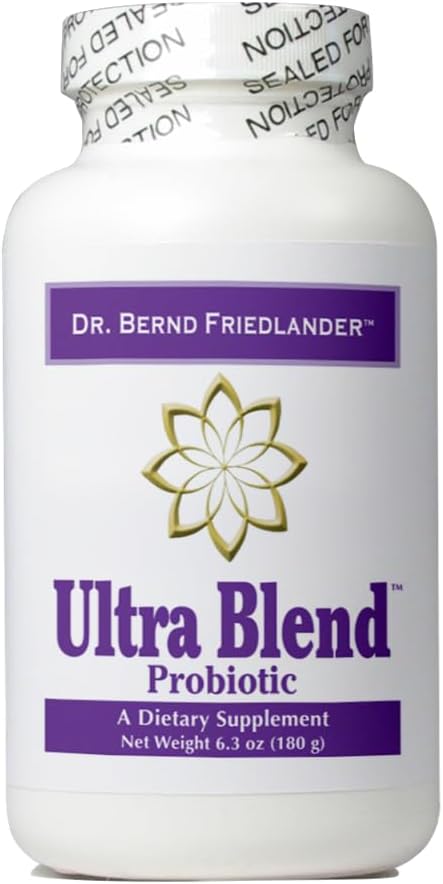Ultra Blend Probiotic Supplement Powder 6.3 oz. 60 Servings of 3.3 Billion Units of Bifidobacterium Longum Lactobacillus Acidophilus and Bacillus Subtilis.