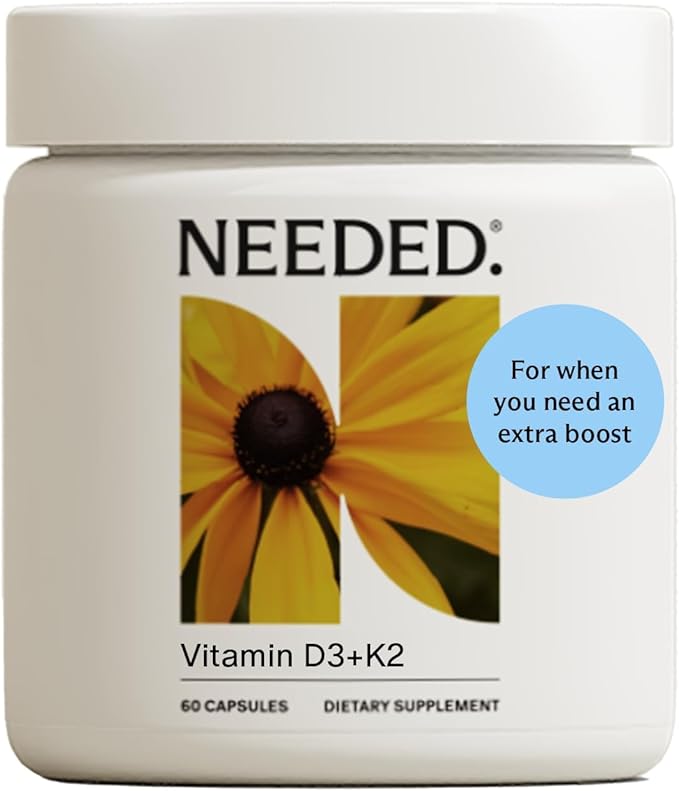 Needed. Expertly-Formulated Prenatal Vitamin D3/K2 | for Fertility Pregnancy Breastfeeding and Postpartum Healthy Immunity and Bone Development Supports Breast Milk Vitamin D Levels | 60 Capsules