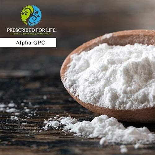 Prescribed For Life Alpha GPC Powder L Alpha glycerylphosphorylcholine Choline Supplement for Cognitive Function Non GMO Vegan Soy Free (1kg)
