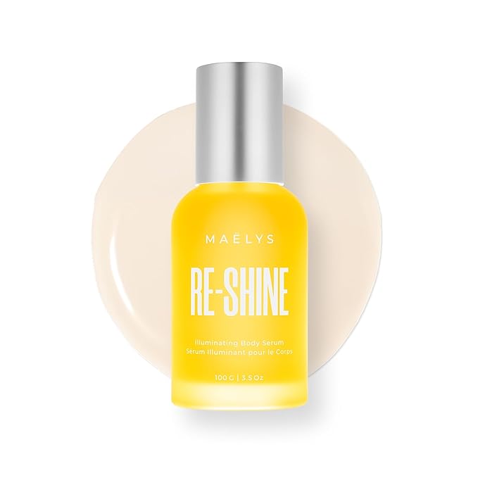 MAËLYS RE-SHINE Illuminating Body Serum with Hyaluronic Fusion and Sea Daffodil - Brightens the Look of Dark Spots and Evens the Appearance of Skin Tone (3.5 Fl Oz)