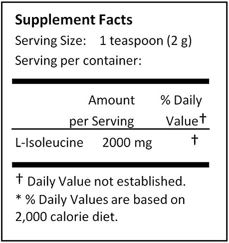 L-Isoleucine 1000g (2.2lb 35.2 oz) Pure Powder