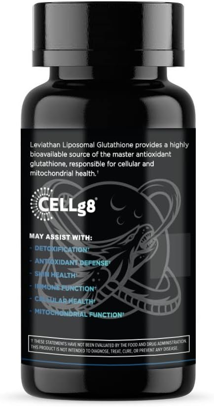 Leviathan Nutrition Liposomal Glutathione Capsules 30 Count Maximal Absorption Immune Health Antioxidant Support