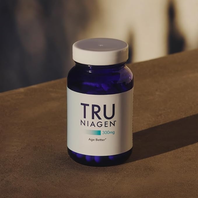TRU NIAGEN Patented NAD Supplement for Brain Function Anti Aging &amp Cell Regeneration 300mg Niagen 90 Servings | Supports Cellular Energy Muscle | Nicotinamide Riboside (NR) Take 1 Daily | 1 Bo