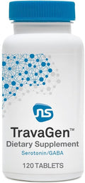 Neuroscience TravaGen - Emotional Support and Stress Relief Supplement with L-Tryptophan L-Theanine and B Vitamins - Supports Serotonin GABA Balance and Sleep Quality (120 ct)