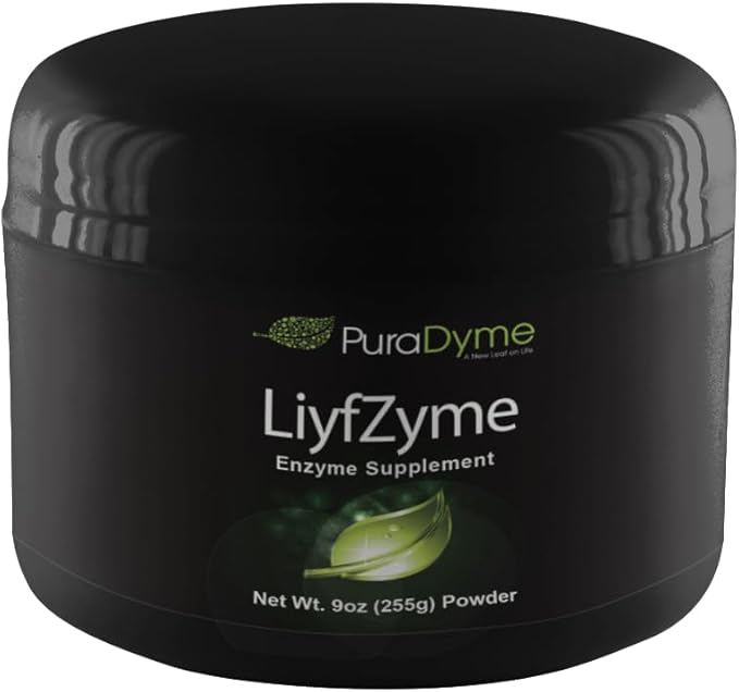 LiyfZyme 9oz Powder – Premium Plant-Based Enzyme Supplement – Lou Corona Formula – Raw Vegan Non-GMO – 81 Servings