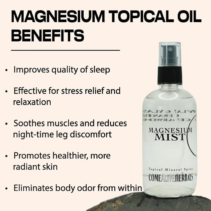 Magnesium Mist Natural Sleep Aid and Deodorant with Essential Oils 8 oz