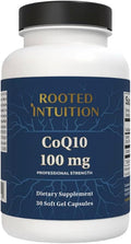 CoQ10 | Oil-Based High-Absorption Coenzyme Q10 with Vitamin E | Cellular Energy Heart &amp Brain Support | 100mg | 30 Softgels