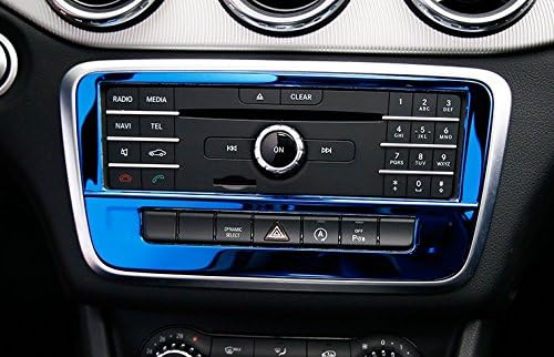 Eppar® New Center CD Decorative Cover for Mercedes Benz CLA Class C117 2013-2016 CLA180 CLA200 CLA220 CLA250 (Blue)