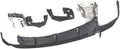 PP Rear Lip Diffuser with Exhaust Tips Compatible for Mercedes Benz CLA Class W117 CLA260 CLA45 2013-2018 Bumper Skid Plate (Color : 2013-2015 Silver)