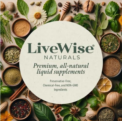 Live Wise Naturals Vegan D3 K2 Vitamin 5000 IU 90 MCG (MK-7) Drops - 60 Servings Ultra Concentrated Formulation and Fast Absorption - Precision Micro-Dosing Dropper for Cognitive &amp Immune Suppo