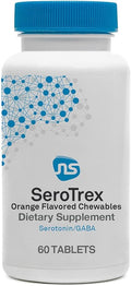 Neuroscience SeroTrex - Mood Support &amp Stress Relief Supplement with GABA L-Theanine + 5-HTP - Chewable Calm Aid Tablets for Calm Rest &amp Relaxation (60 ct)