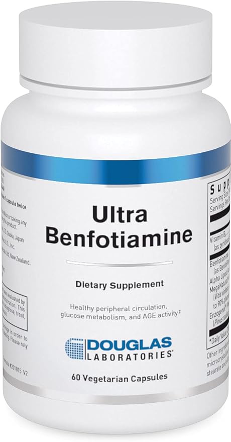 Douglas Laboratories Ultra Benfotiamine | Supports Circulation Nervous System and Metabolism | 60 Capsules