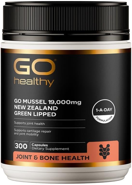 Go New Zealand Green Lipped Mussel 19000mg 300 Veggie Capsules