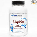 L-Arginine 500mg // 200 Capsules // Pure // by PureControl Supplements