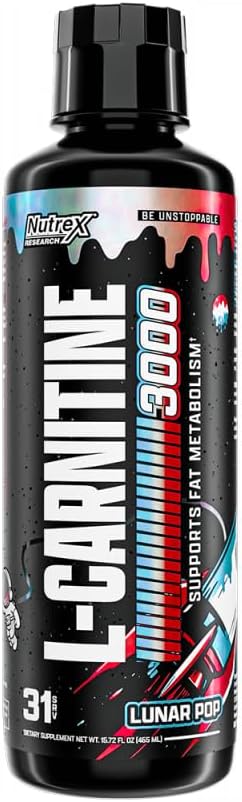 Nutrex Research Liquid Carnitine 3000 | Premium Liquid Carnitine Stimulant Free 31srv Oz (Lunar Pop)