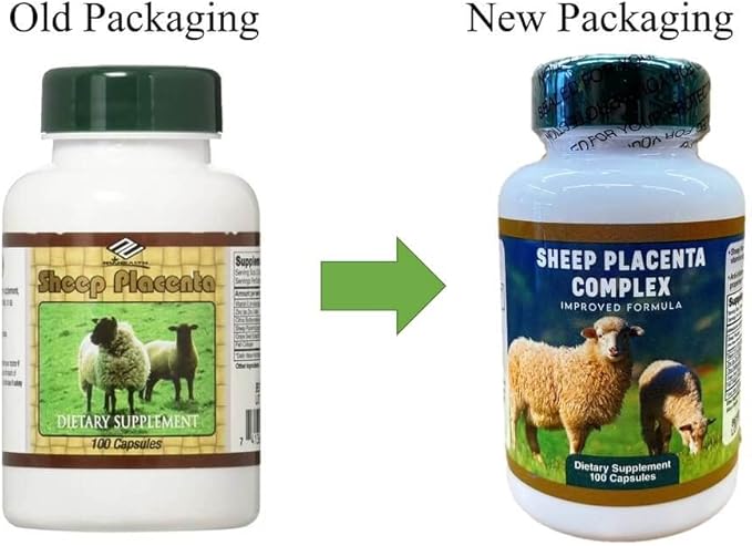 4 bottles Sheep Placenta Complex 100 Capsules/bottle Make In USA FRESH Faster shipping !!